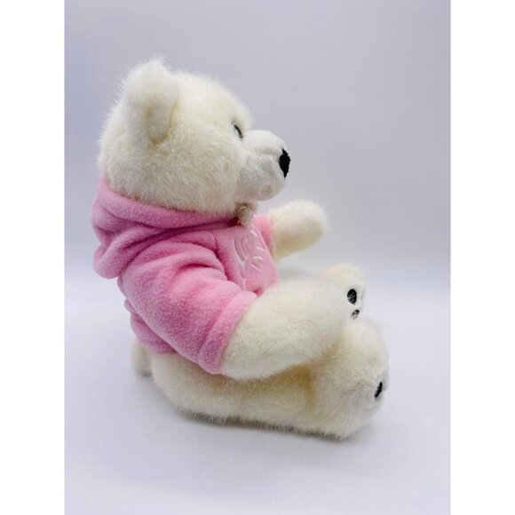 Alaskan Inn Plush Teddy Bear Pink Hoodie Cuddlebears Boo by Stuffed Animal House - Picture 5 of 7